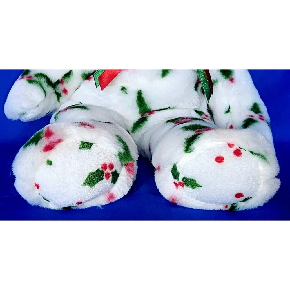 NEW Ty Beanie Buddy VTG Holiday Teddy Bear Holly Christmas Plush 14